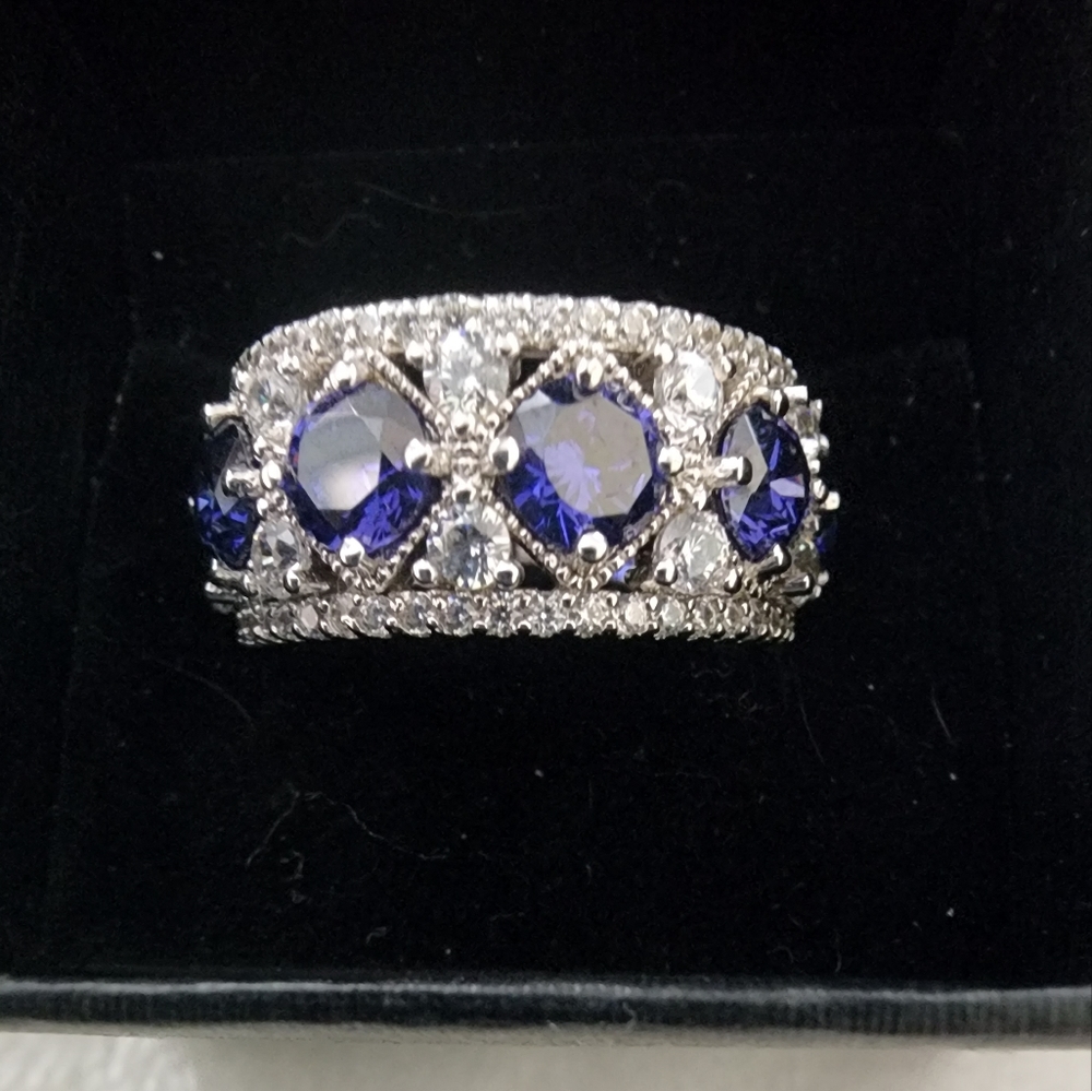 Tanzanite Eternity Band